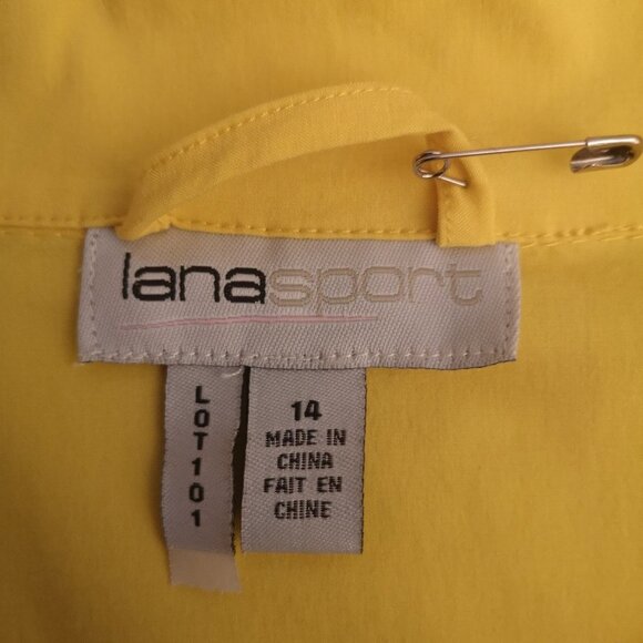 Lana Sport Ladies Size 14 Yellow Spring Jacket - Picture 3 of 6